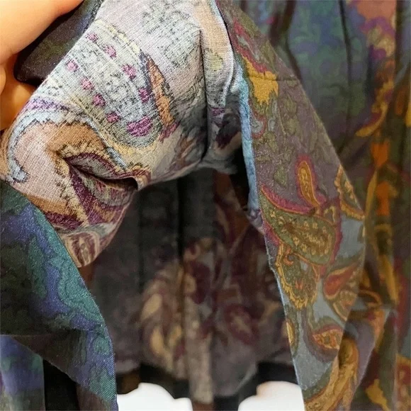 Mister Leonard Vintage Paisley Skirt and Top Set. Size 12. - Picture 12 of 12